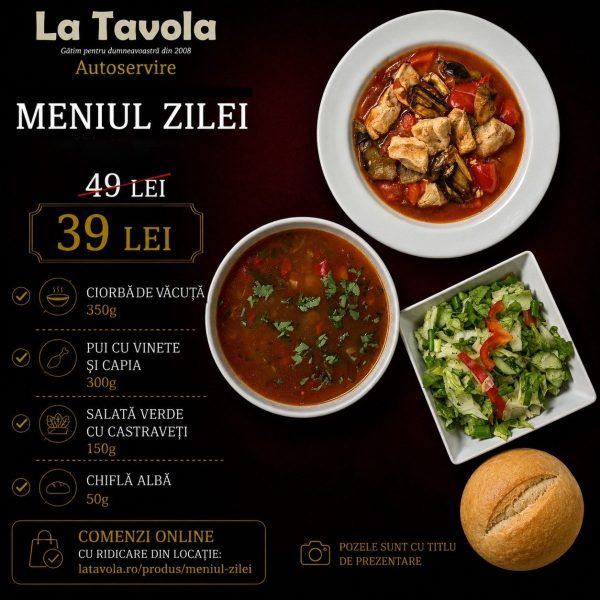 MENIUL ZILEI MIERCURI