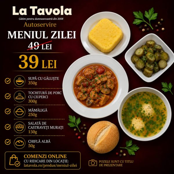 MENIUL ZILEI VINERI